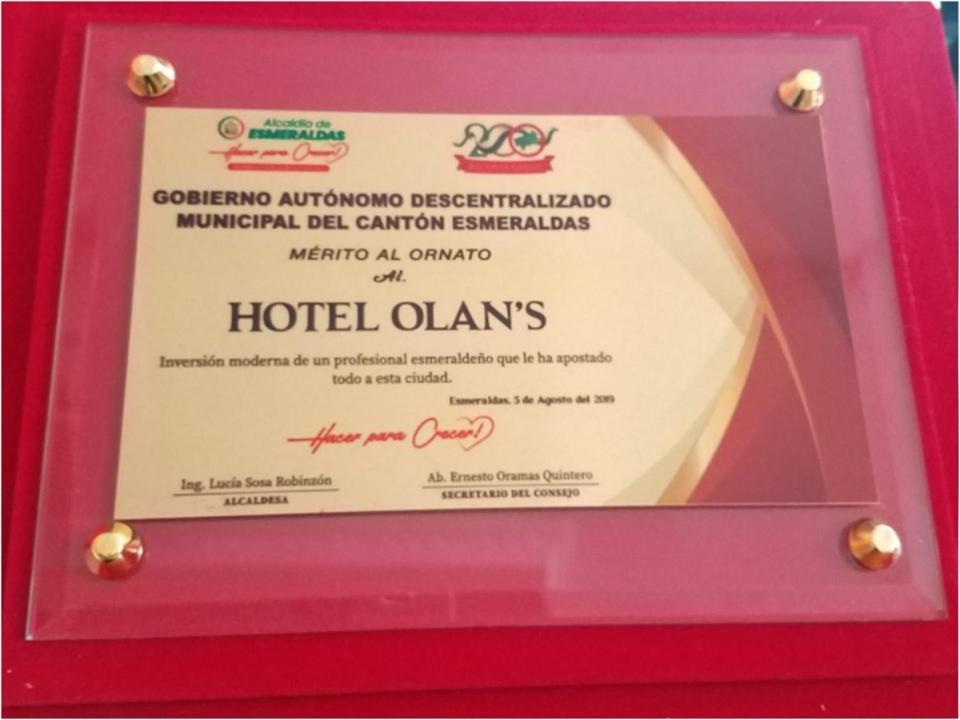 Olan'S Hotel Group Esmeraldas Kültér fotó